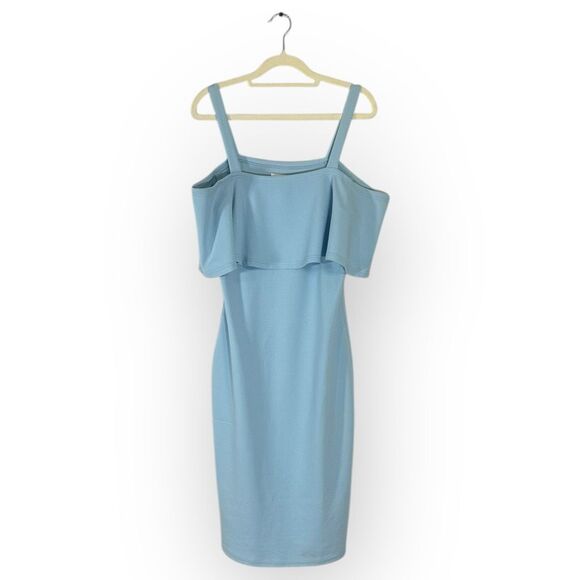 Sylvian Heach Women's Size Medium Blue Knee Length Halter Knee Length Dress - Picture 1 of 10